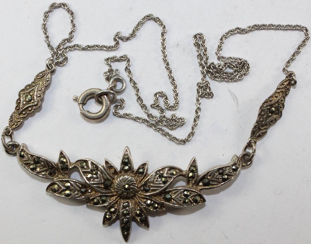 Vintage Marcasite Necklace image