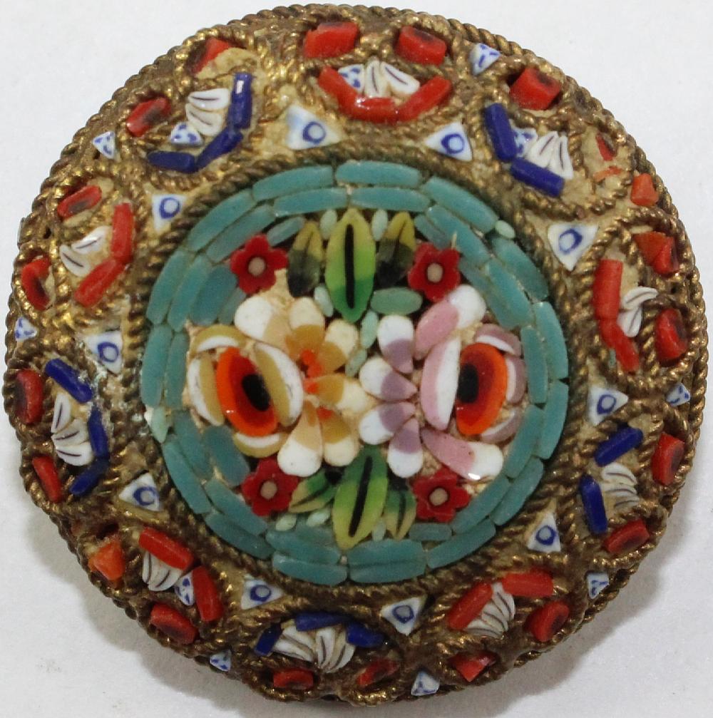 Vintage Micro-mosaic Brooch image