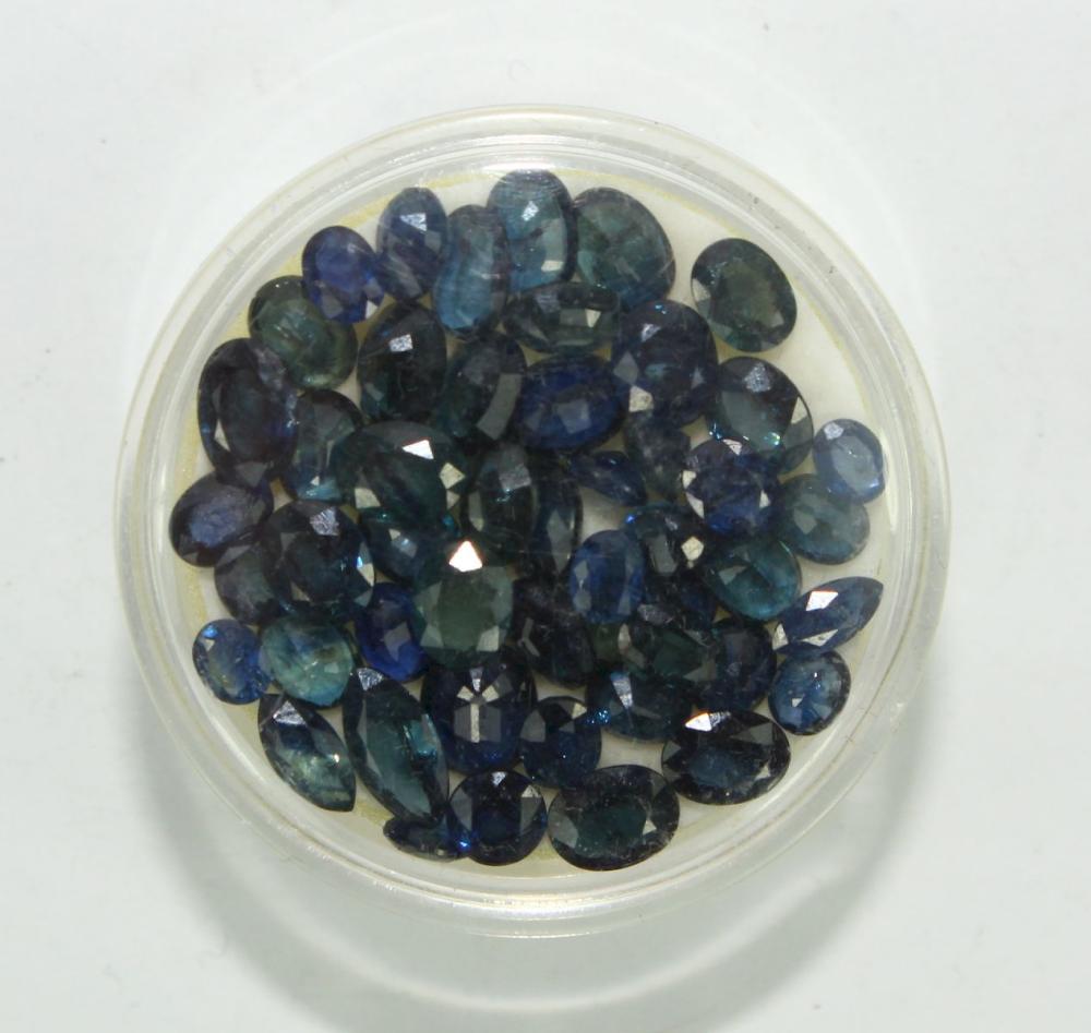 Faceted Blue-Green Sapphire... image