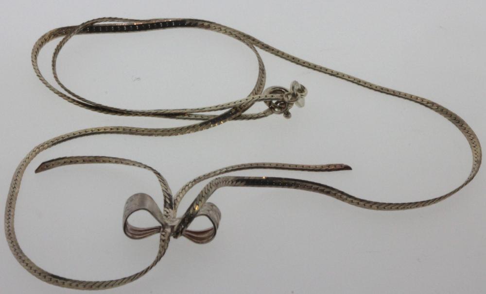 Fine Italian Bow Necklace i... image