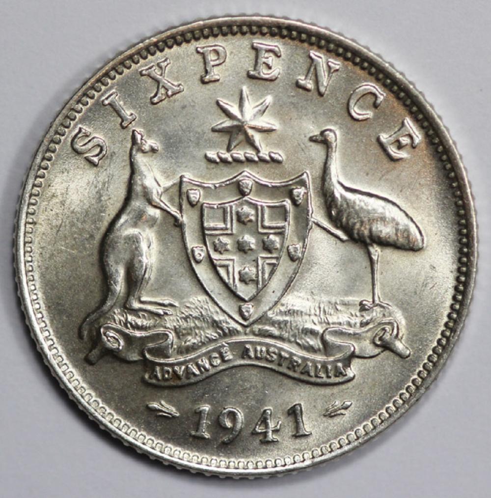 Australia. 1941 Sixpence, L... image