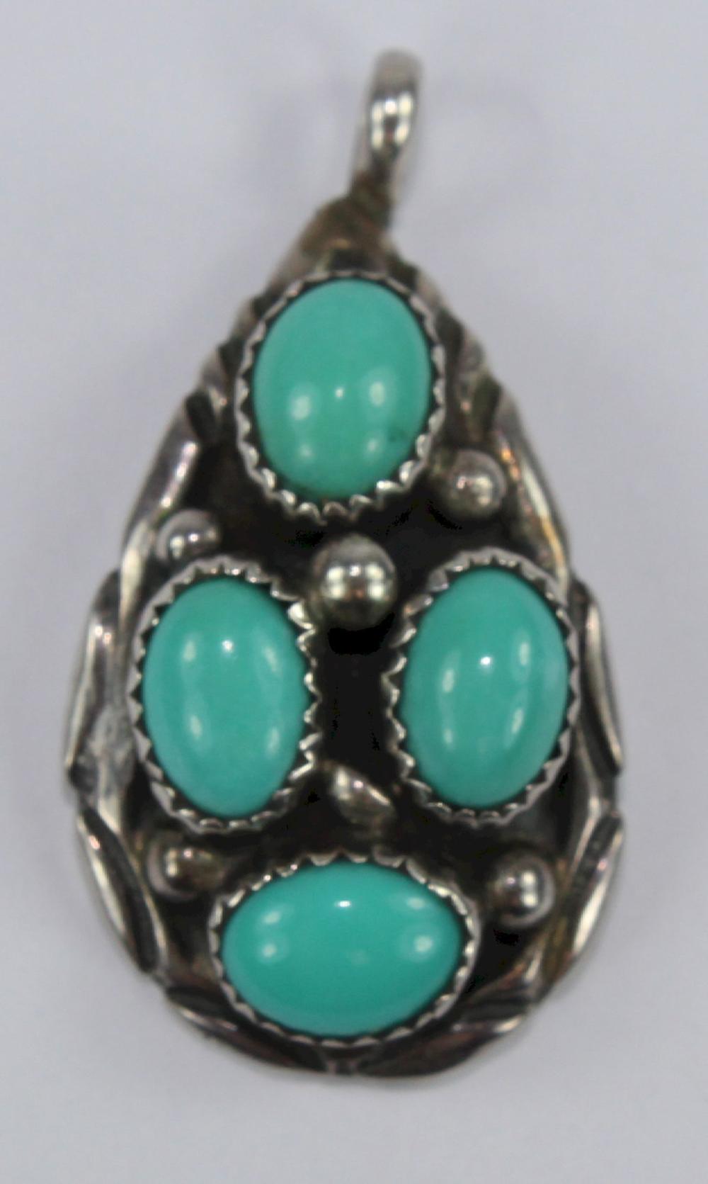 Turquoise and Sterling (925... image