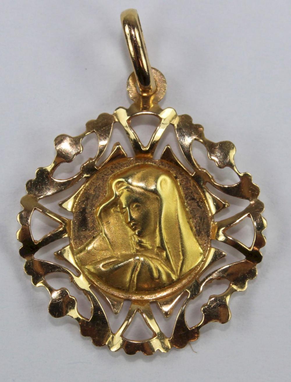 Madonna Pendant in 18ct Yel... image