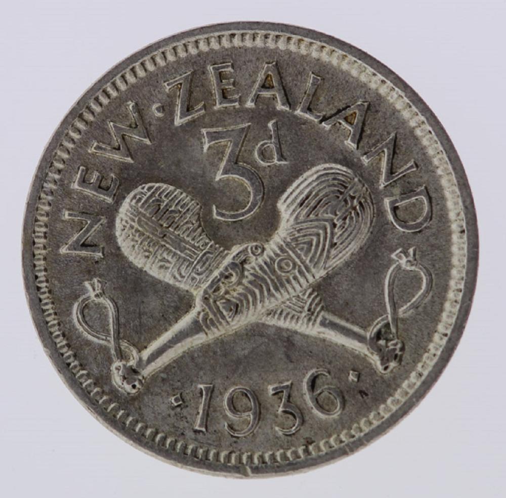 New Zealand 1936 Threepence... image