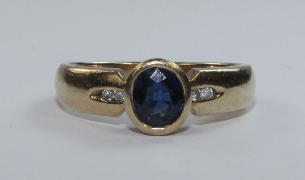 Sapphire & Diamond Ring in ... image