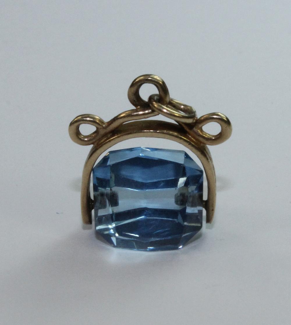 Blue Stone Swivel Charm in ... image