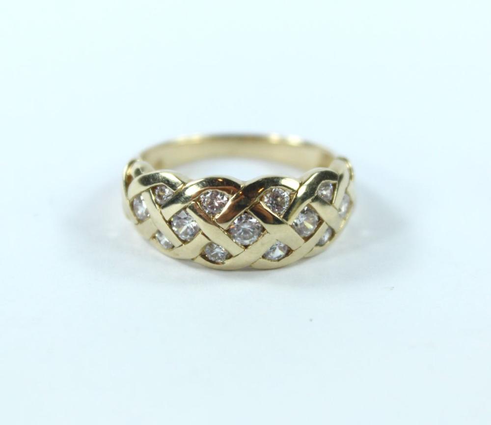 Diamond set Ring in 14ct Ye... image