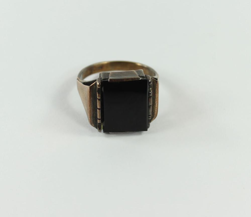 Vintage Black Onyx Ring in ... image