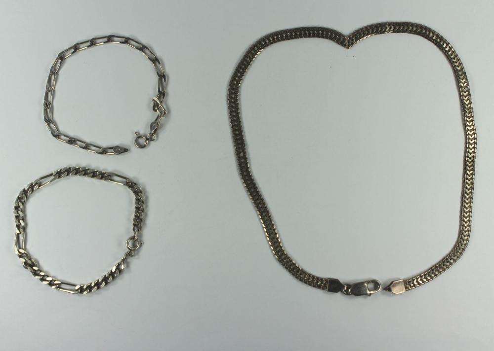 Snake Chain Necklace in Ste... image