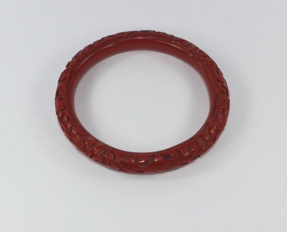 Red Cinnabar Bangle image