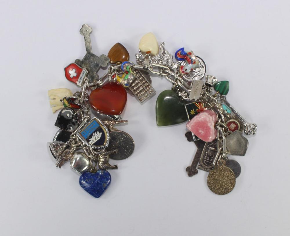 Bracelet with 38 Charms att... image