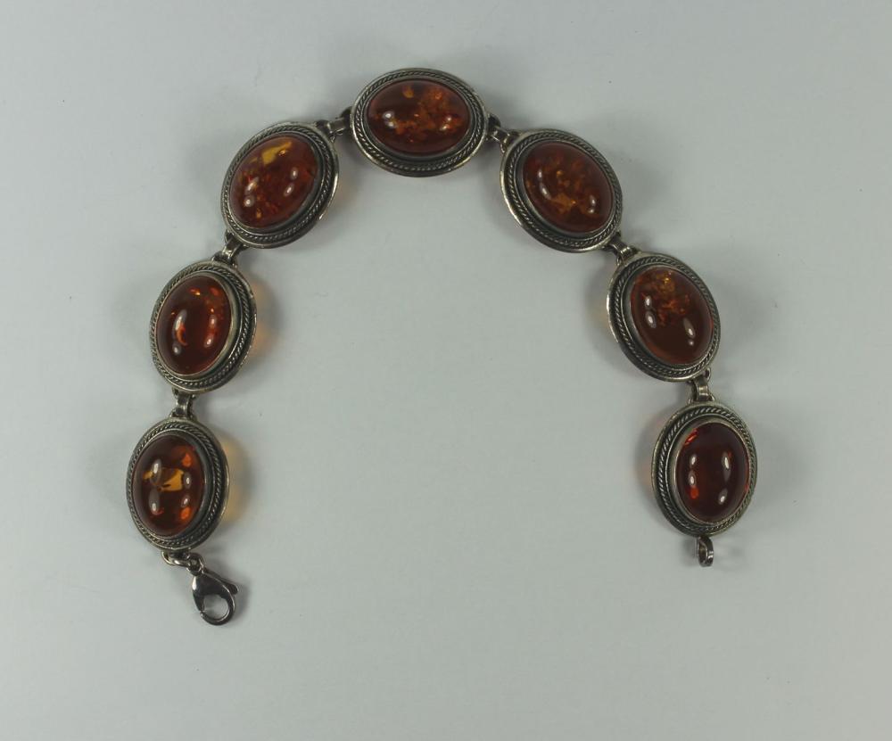 Amber Bracelet in Sterling ... image