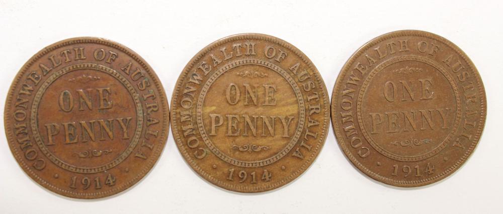 Australia 1914 Penny, VG/Fi... image