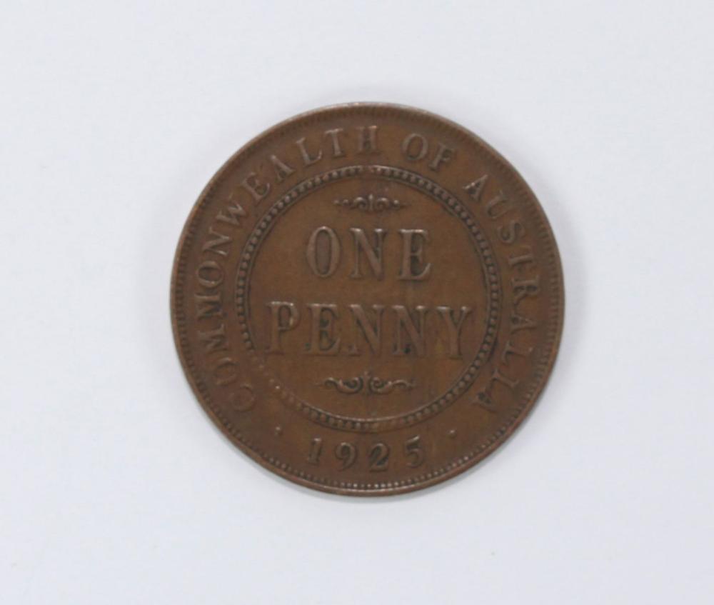 Australia 1925 Penny, good ... image