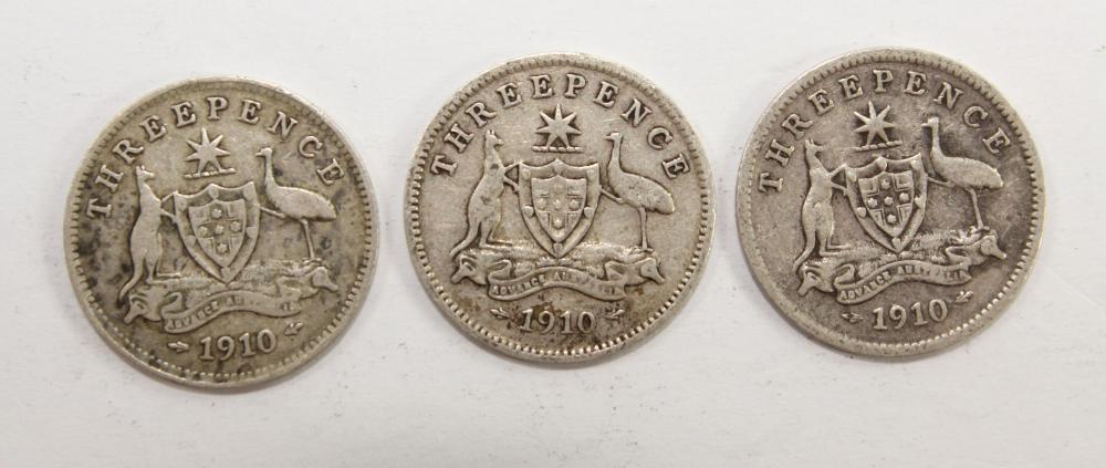 Australia 1910 Threepence, ... image