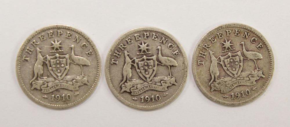 Australia 1910 Threepence, ... image