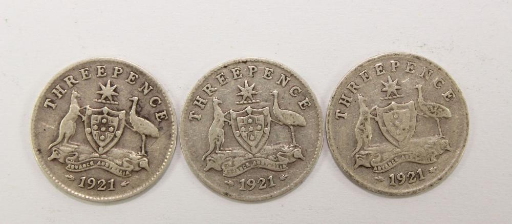 Australia 1921 (M) Threepen... image