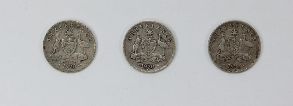 Australia 1920 M Threepence... image