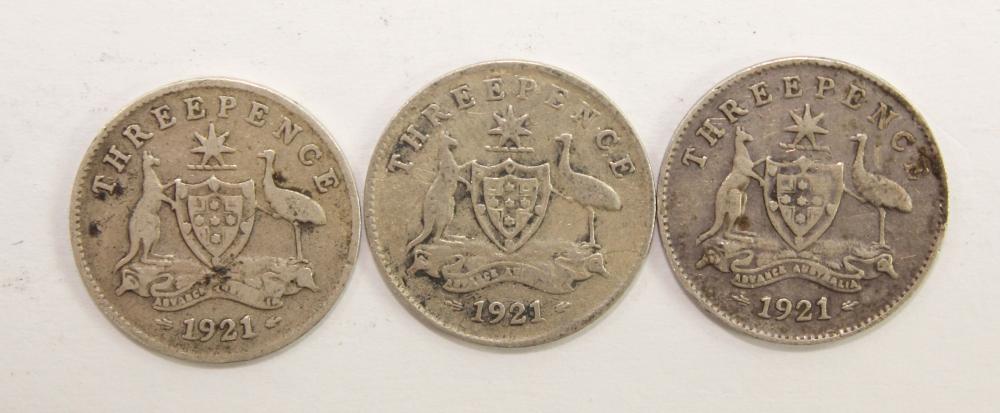 Australia 1921 (M) Threepen... image