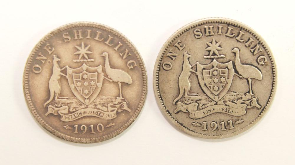 Australia 1910 & 1911 Shill... image