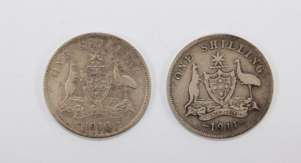 Australia 1910 & 1911 Shill... image