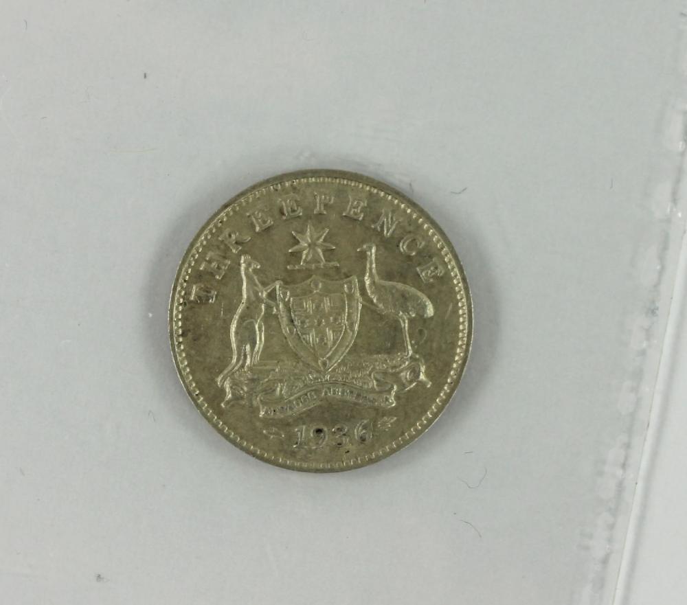 Australia 1936 Threepence, ... image