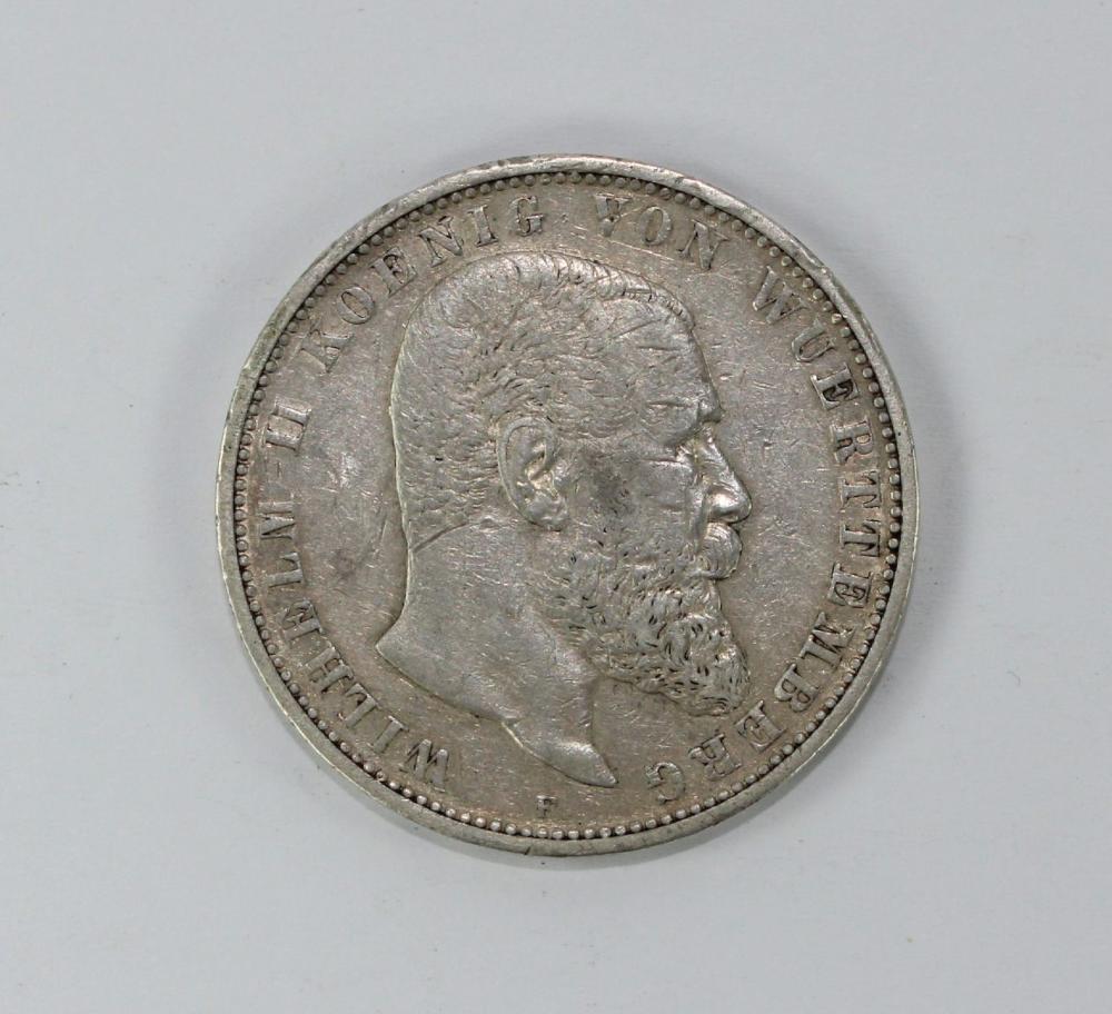 Wurttemberg 1898 F Silver (... image