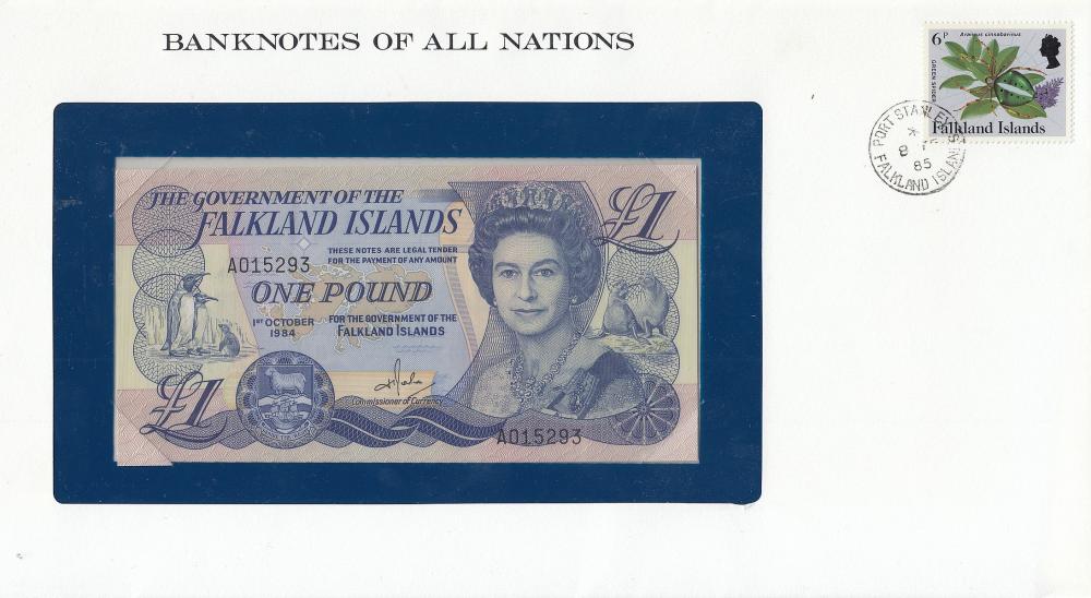 Falkland Islands 1984 £1, U... image