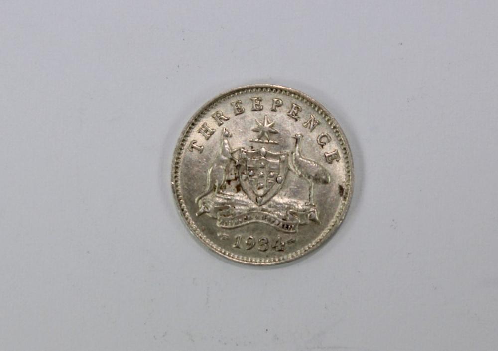 Australia 1934 Threepence, ... image