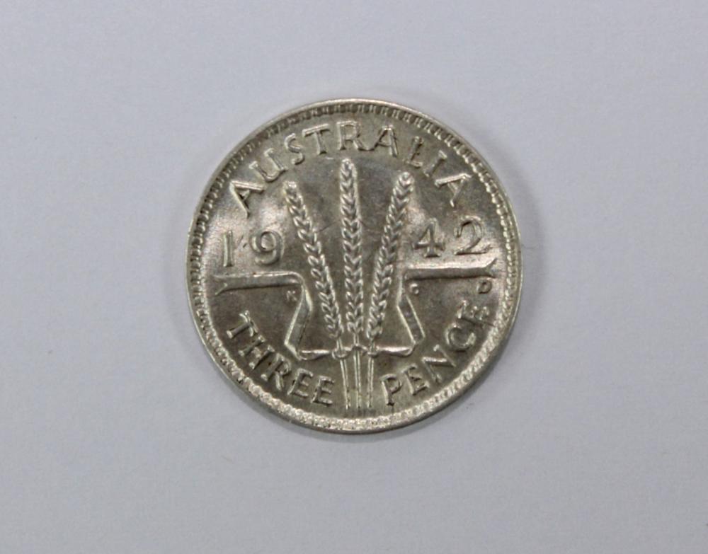 Australia 1942 D Threepence... image