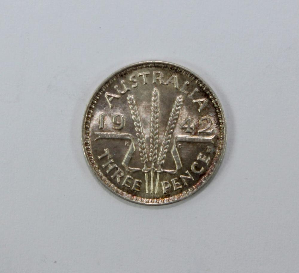 Australia 1942 D Threepence... image