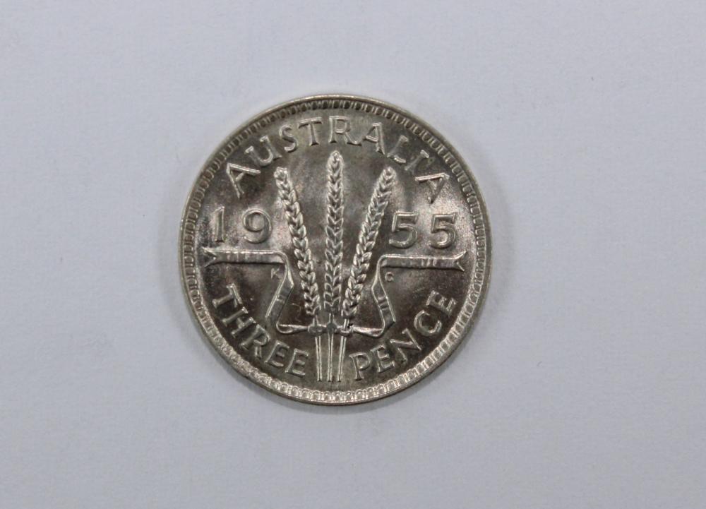 Australia 1955 Threepence, ... image