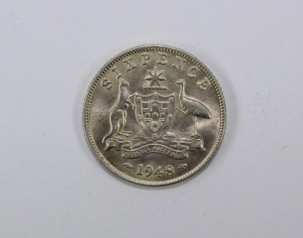 Australia 1948 Sixpence, Ch... image