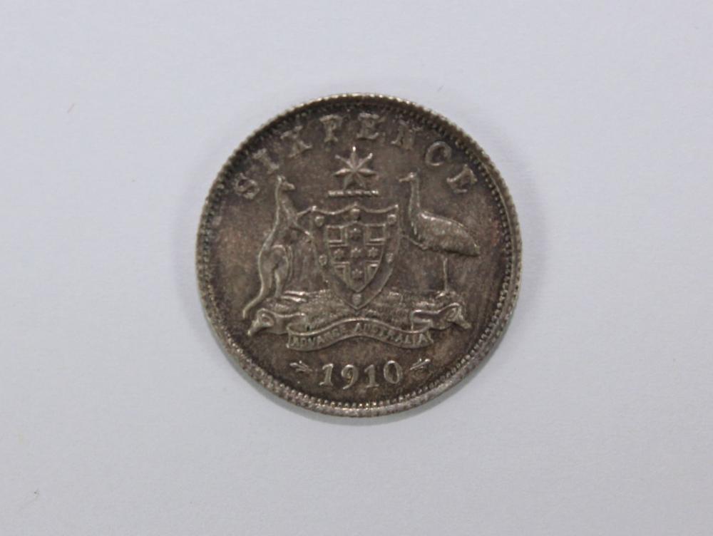 Australia 1910 Sixpence, Un... image