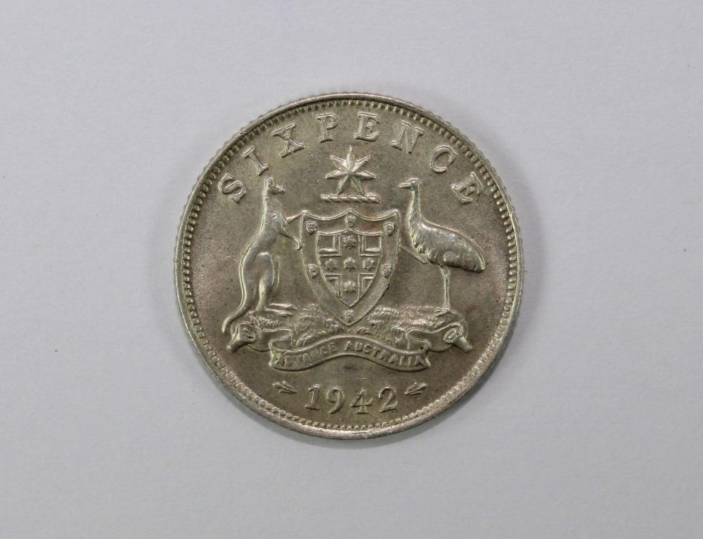 Australia 1942 Sixpence, Ch... image