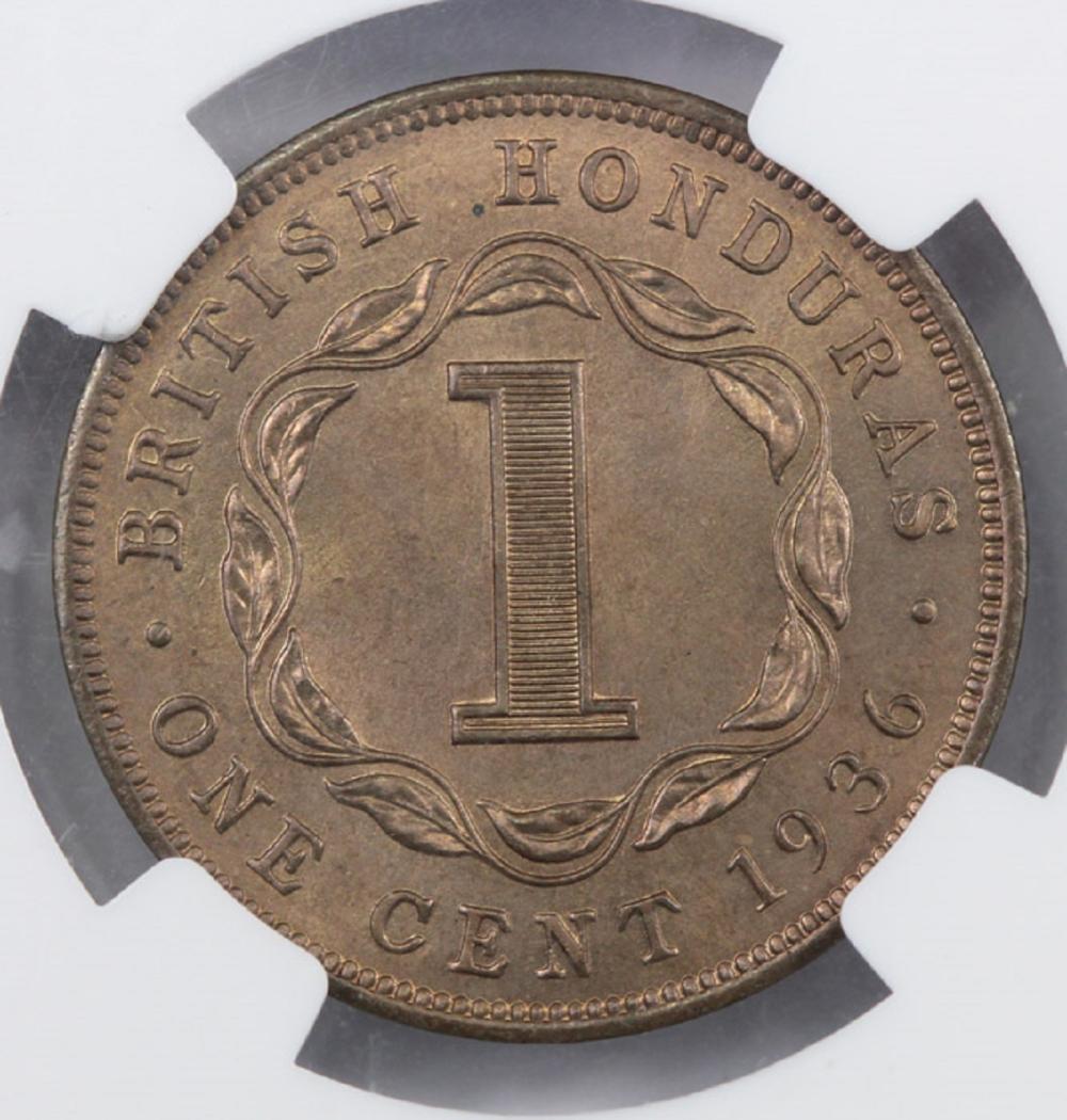 British Honduras 1936 Cent,... image