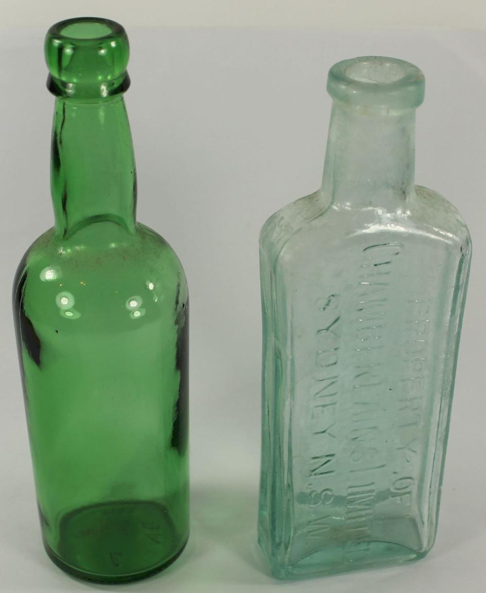 Vintage Glass Bottles (2 it... image