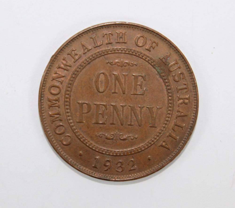 Australia 1932 Penny, Uncir... image