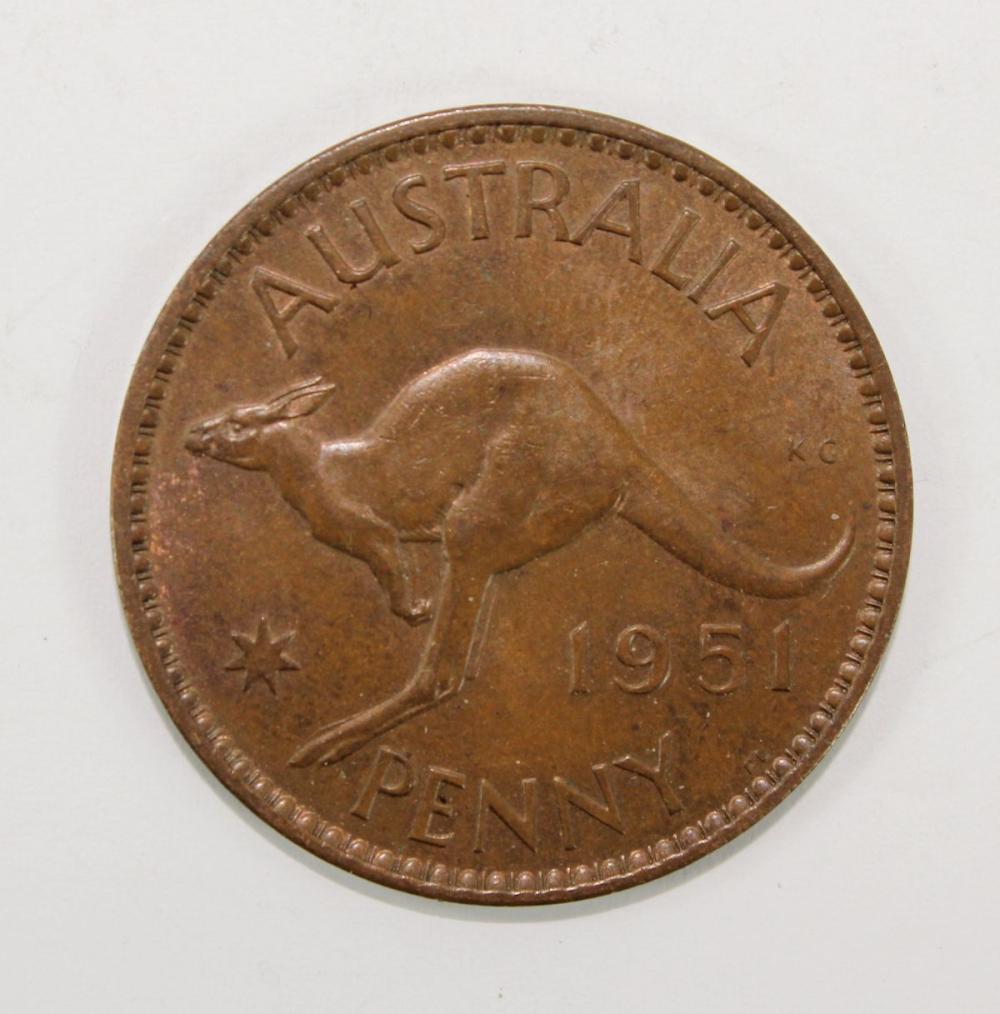 Australia 1951 PL Penny, Un... image