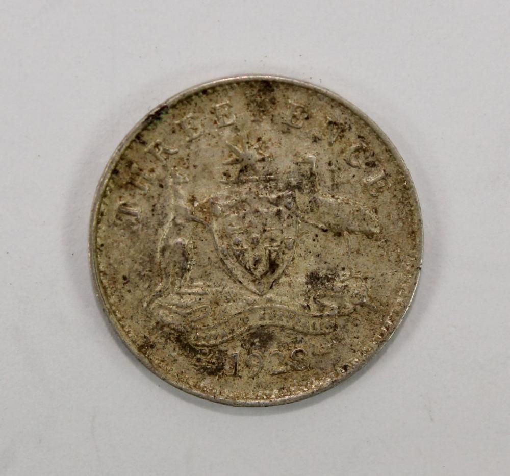 Australia 1928 Threepence, ... image