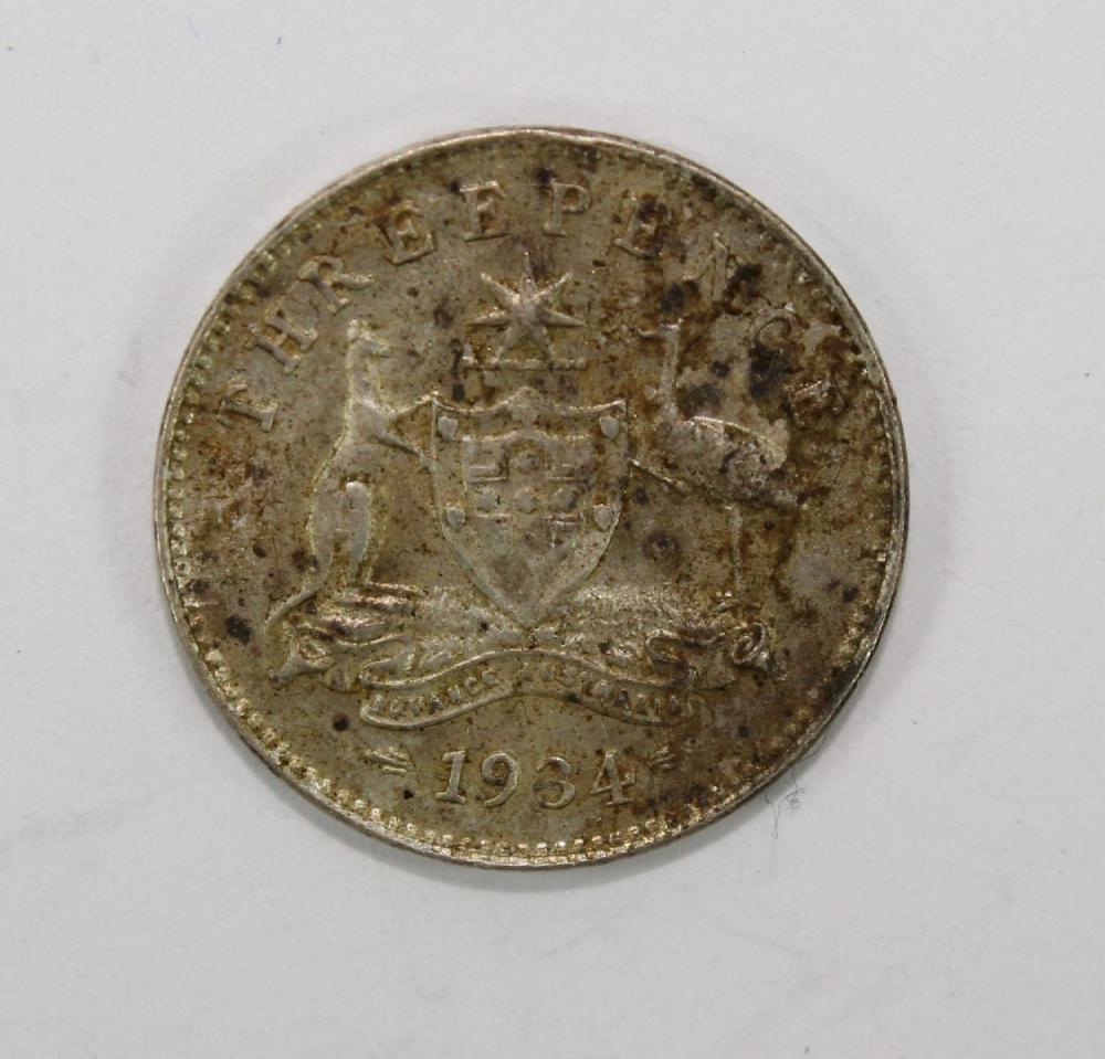 Australia 1934 Threepence, ... image