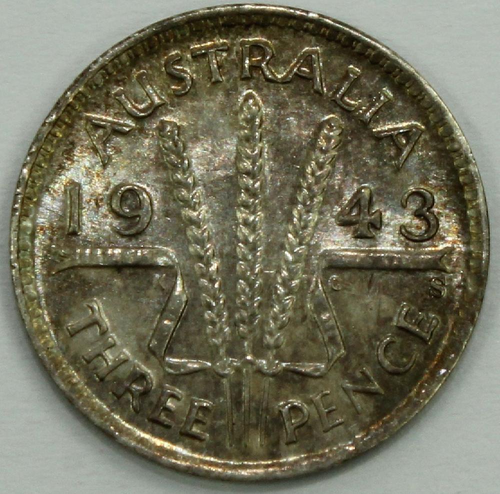 Australia 1943 S Threepence... image