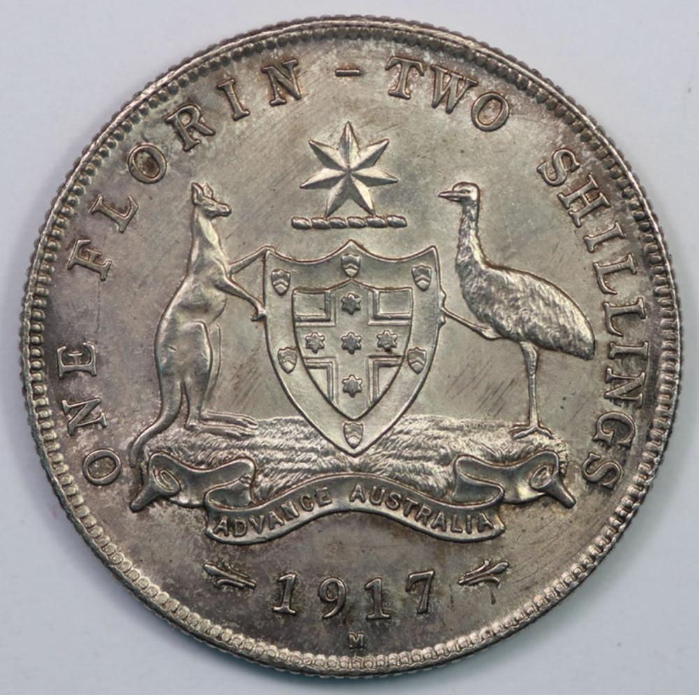 Australia 1917 Florin, Unci... image