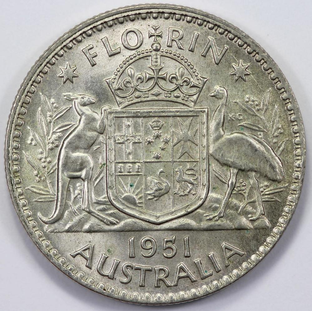 Australia 1951 Florin, Choi... image