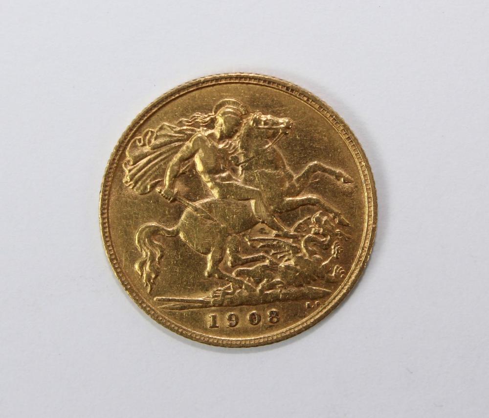 Great Britain 1908 Half Sov... image