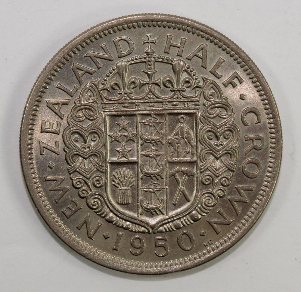 New Zealand 1950 Halfcrown,... image