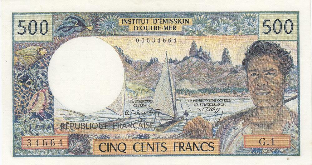 New Caledonia 500 Francs (1... image