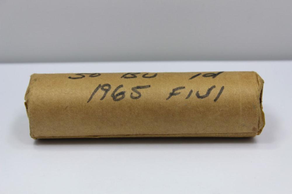 Fiji 1965 Penny Mint Roll, ... image