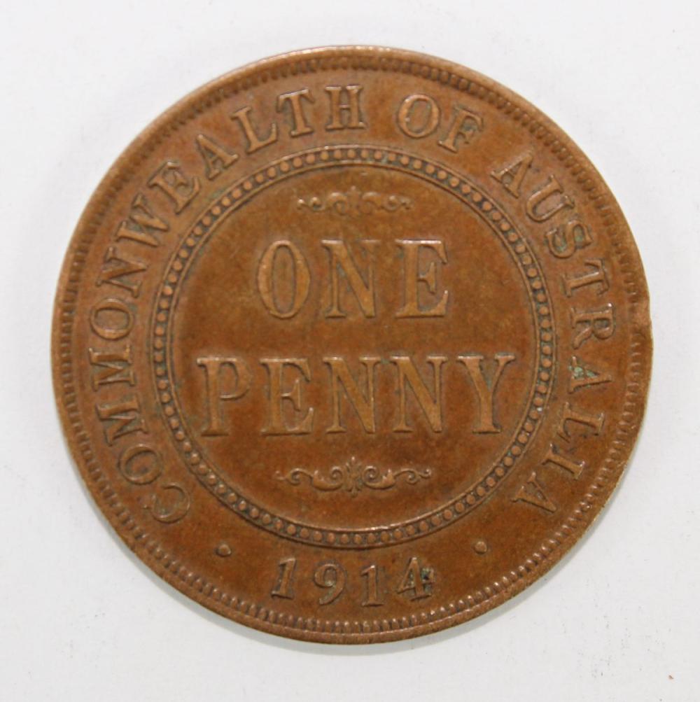 Australia 1914 Penny, about... image