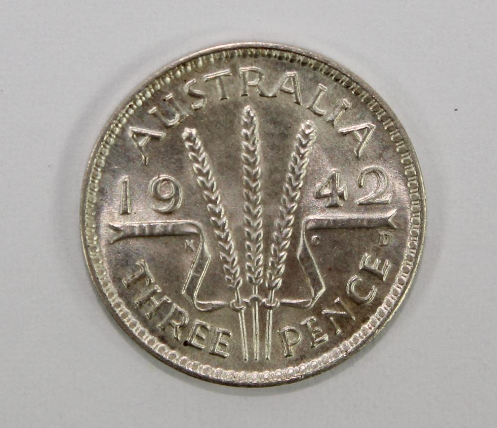 Australia 1942 D Threepence... image